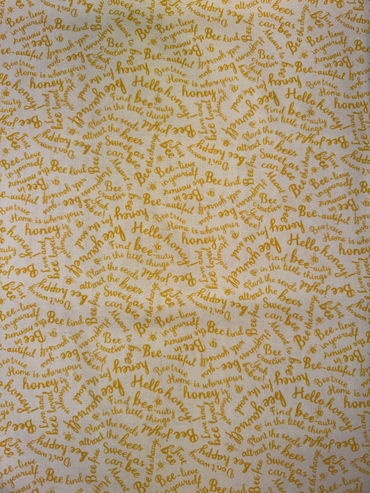 Meant to Bee Honey Recipes with Cream with Yellow Writing