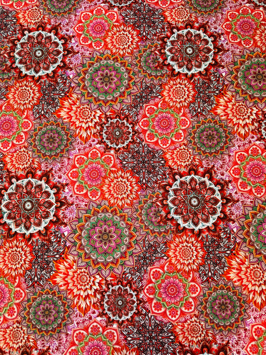 Mandala Lush Petals - Reds