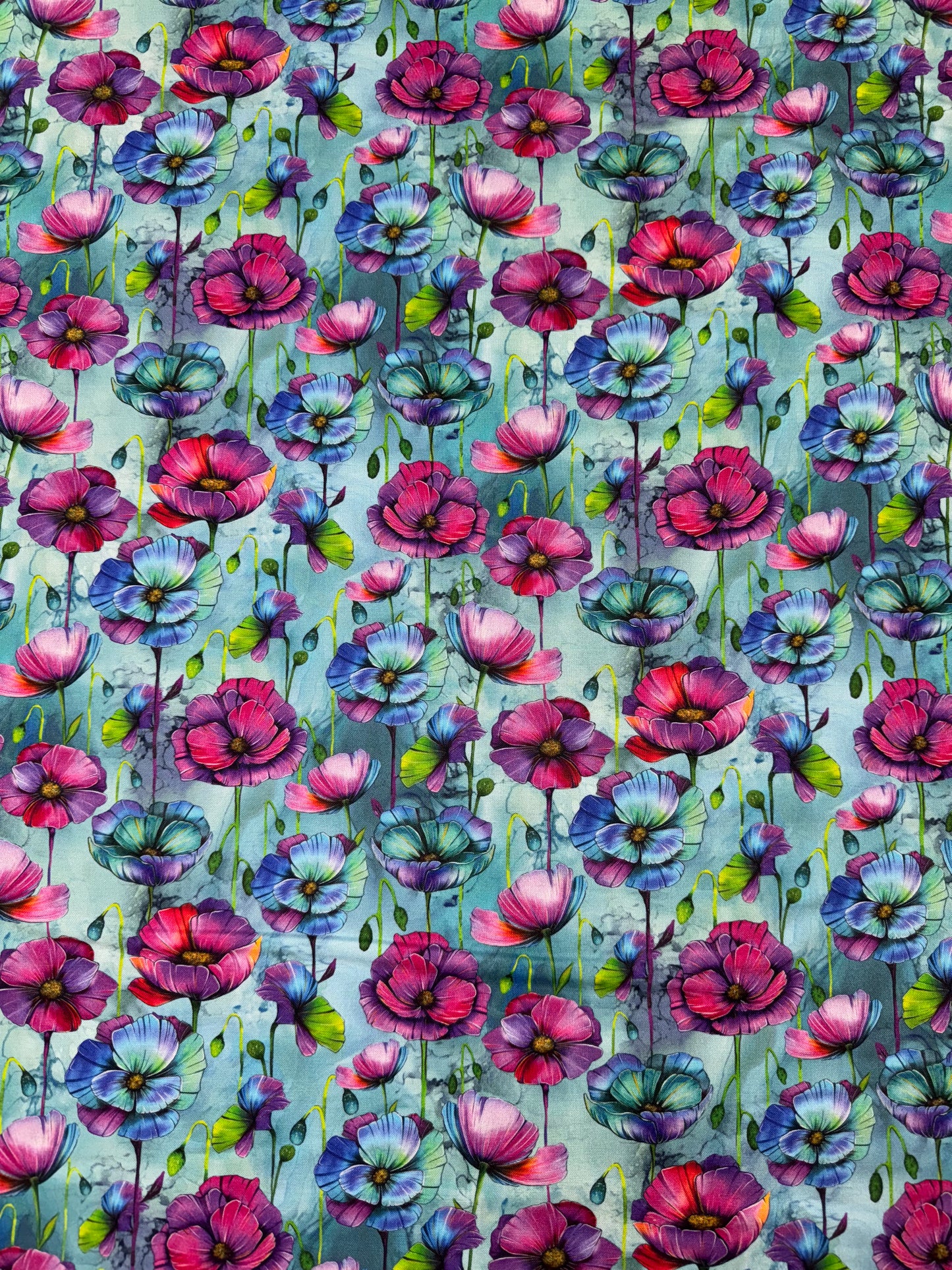 Flowers on a blue background. 82030-3