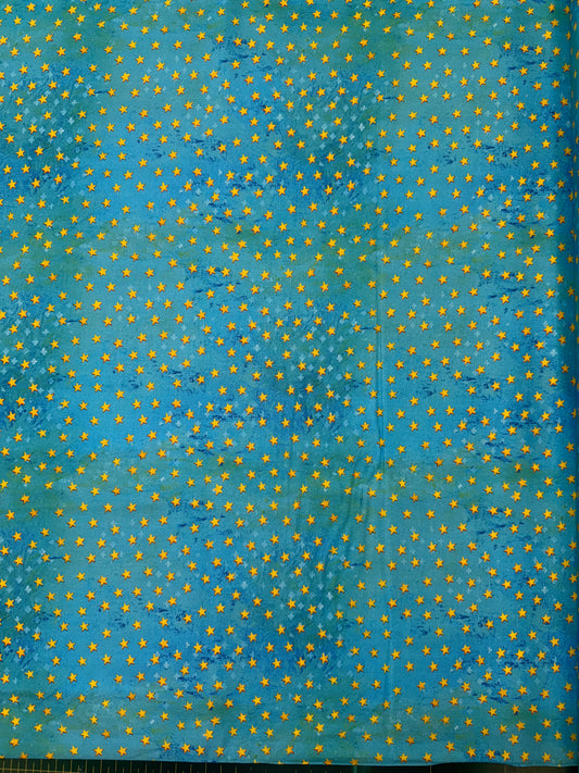 Smile Style Gold Stars on Blue background DV7336