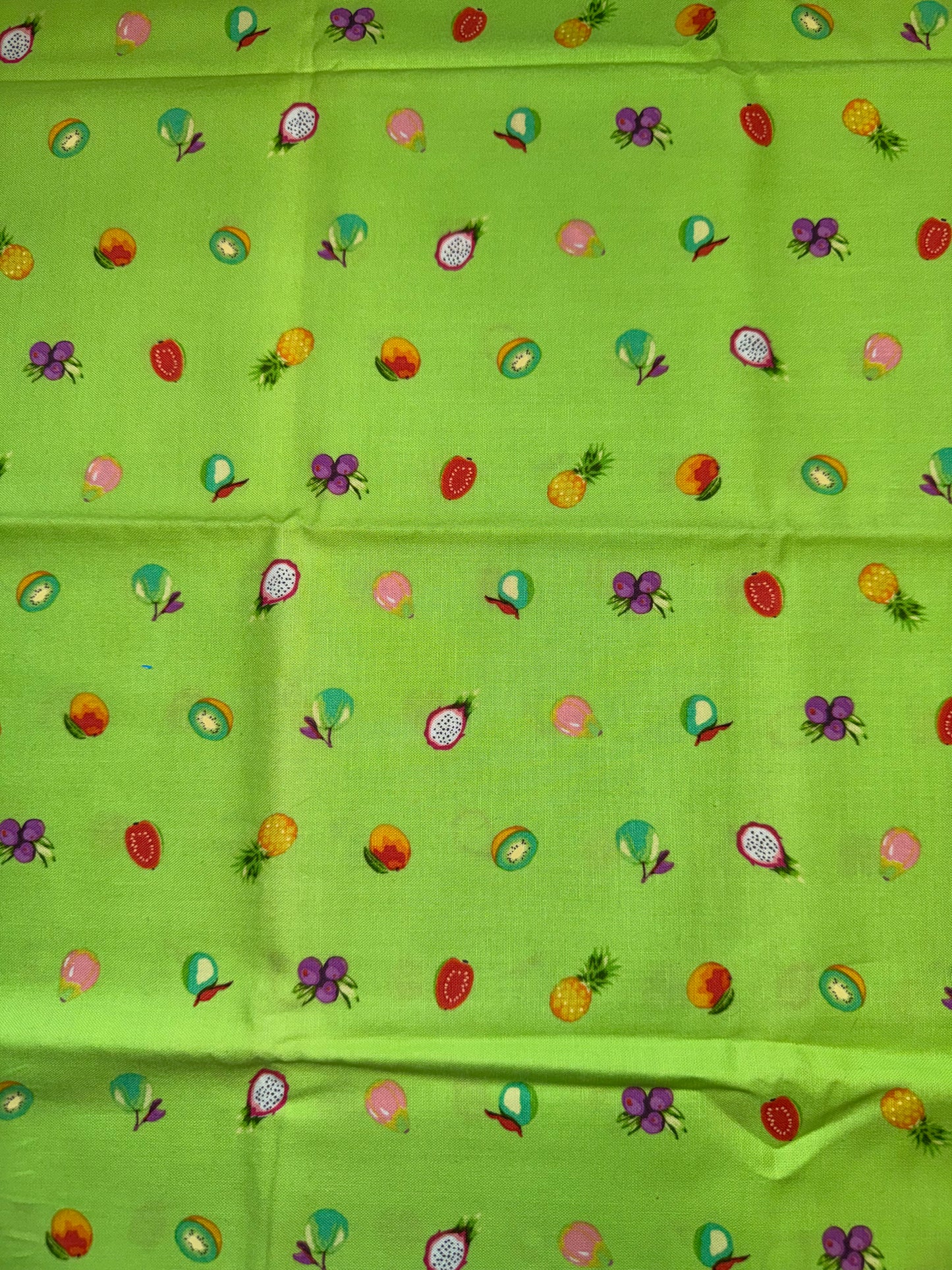Tula Pink Daydreamer Collection .5m Pieces - Forbidden Fruit - Kiwi