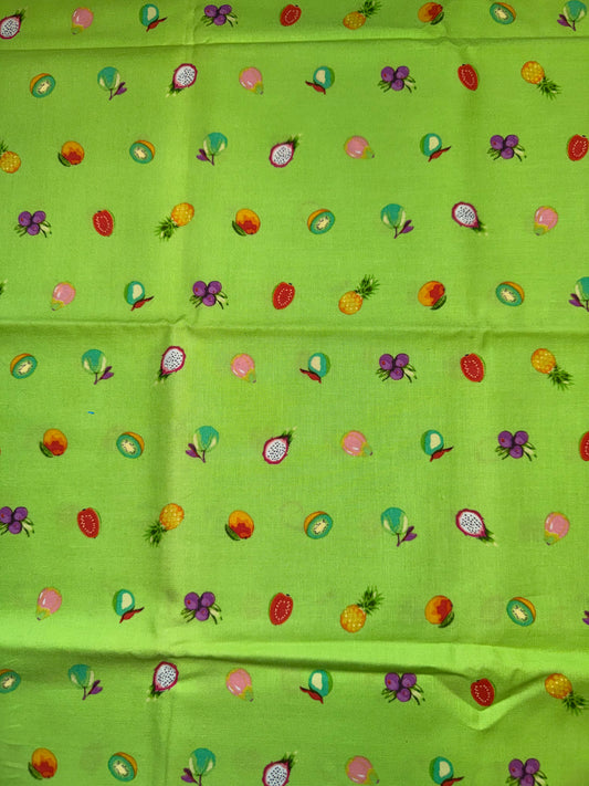 Tula Pink Daydreamer Collection .5m Pieces - Forbidden Fruit - Kiwi