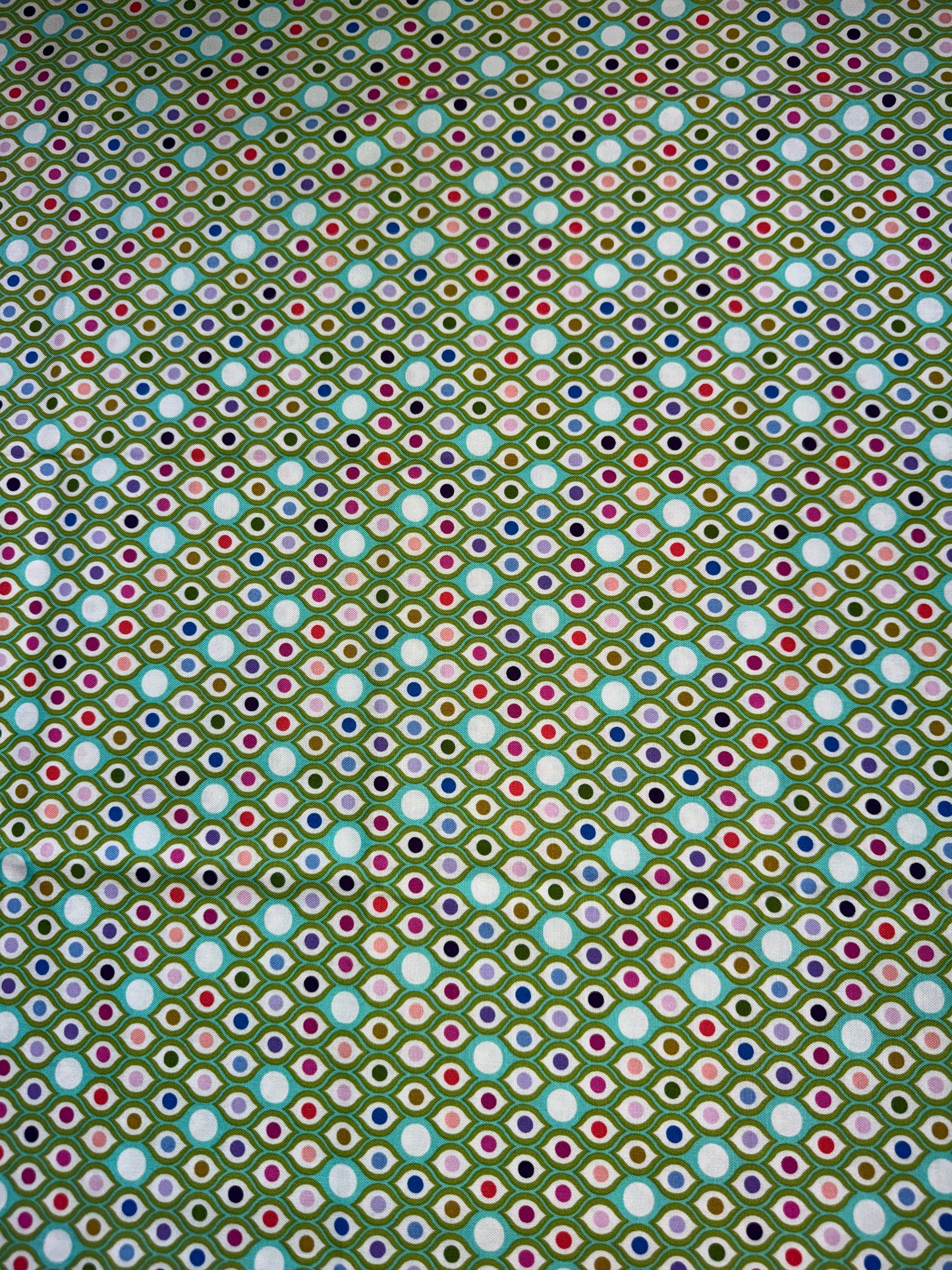 Tula Pink Parisville Deja Vue Collection .5m Pieces - Eye Drops - Green