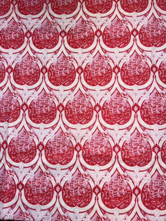 Tula Pink Parisville Deja Vue Collection .5m Pieces - Sea of Tears - Pink