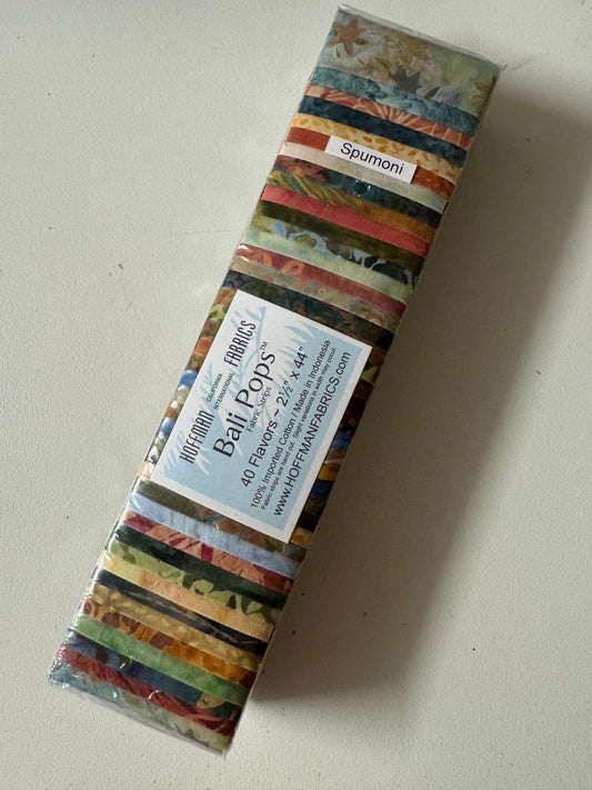 Hoffman Fabrics - Bali Pops Jelly Roll Strips - Spumoni