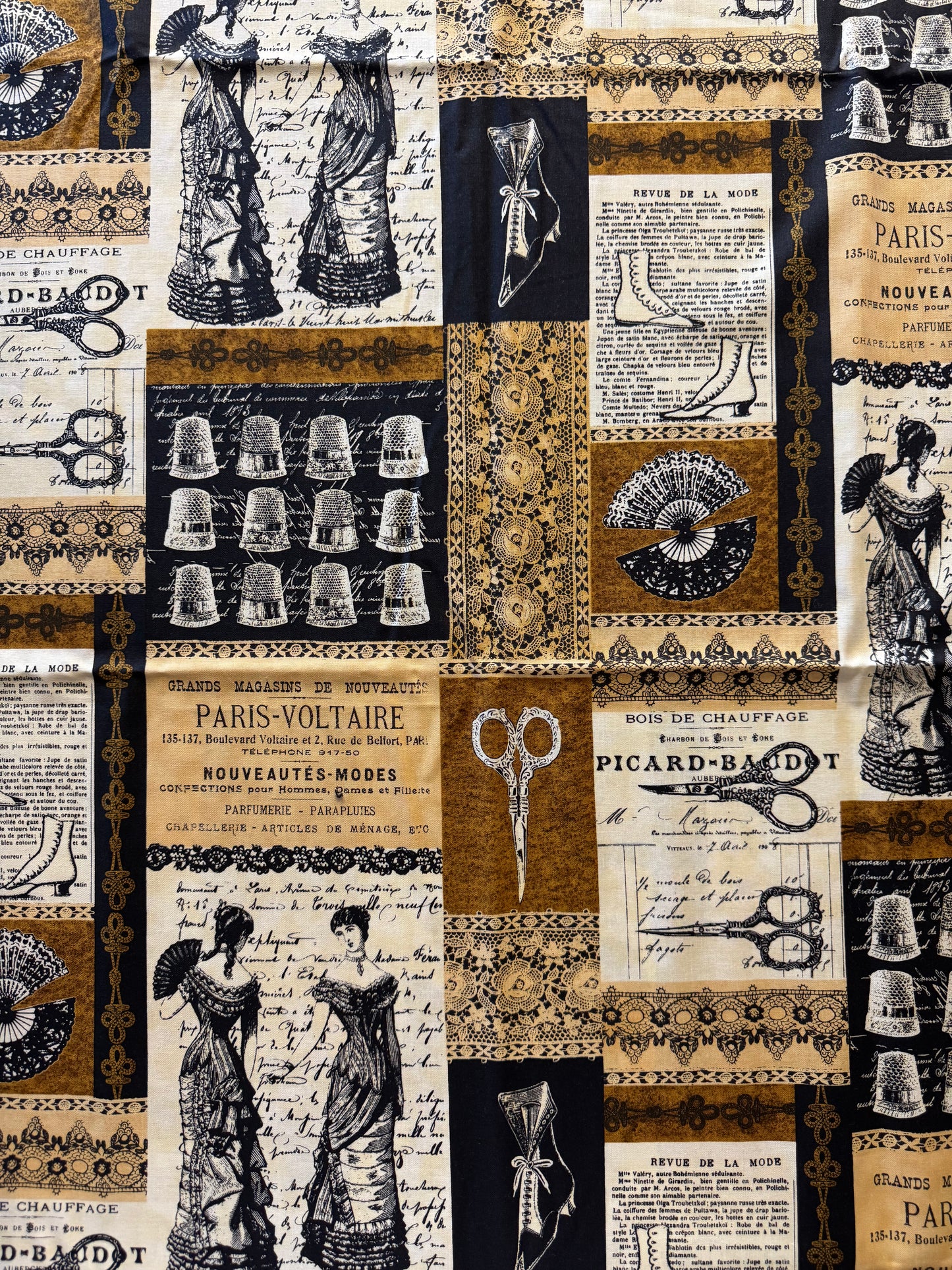 Vintage Paris Haberdashery Collage