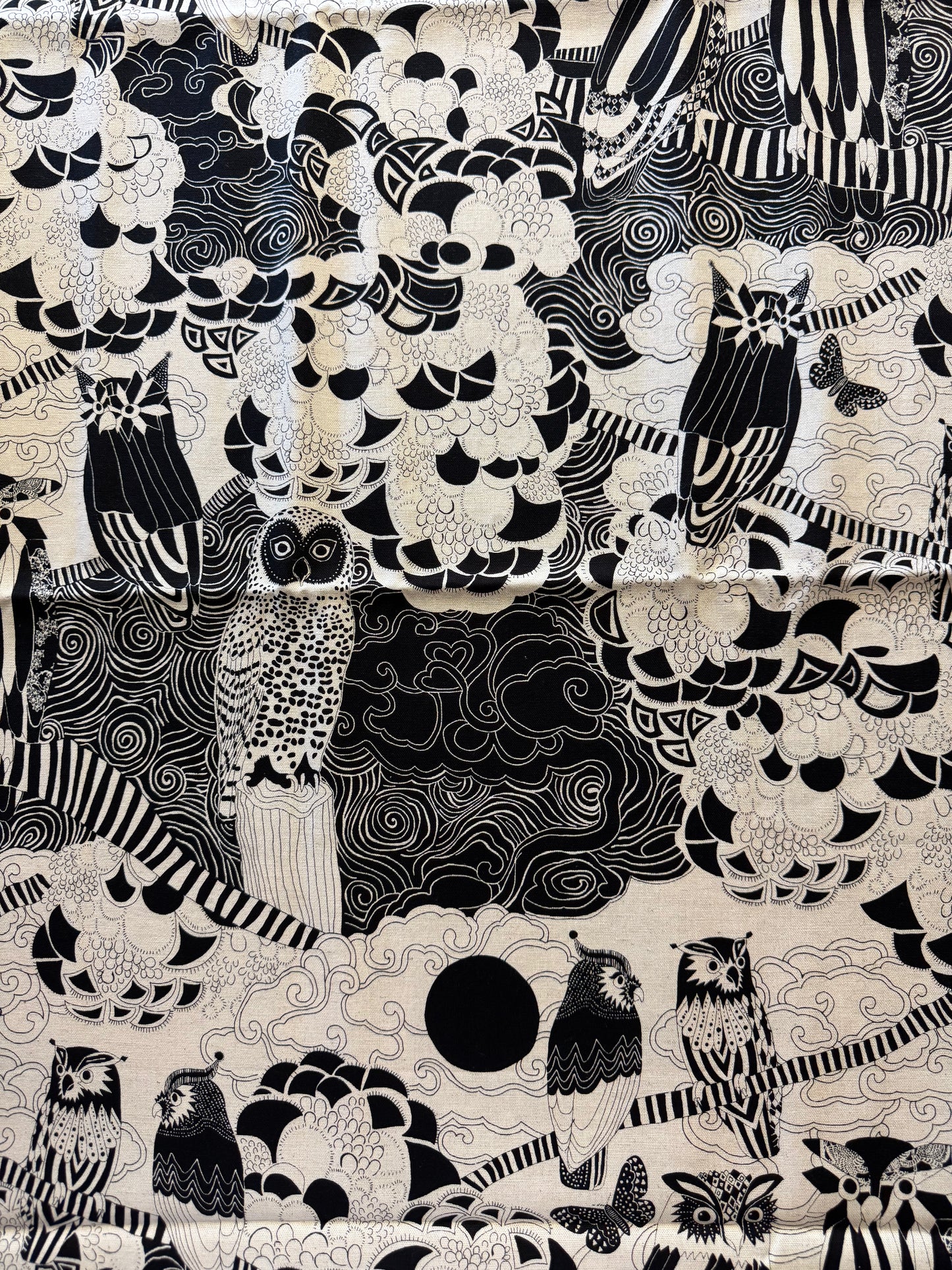 Scandinavian Diary - Black and Cream Birds in the forest by Lisa Grue