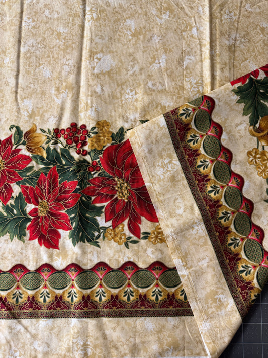 Holiday Flourish - Golds and Red 110cm wide - Robert Kaufman
