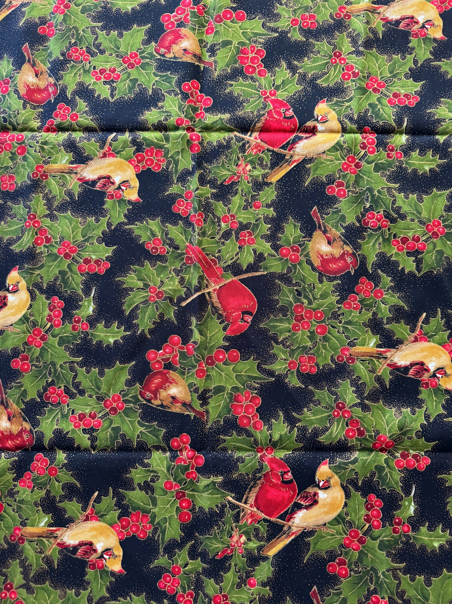 Cardinal Song Metallic - Birds -  by Moda