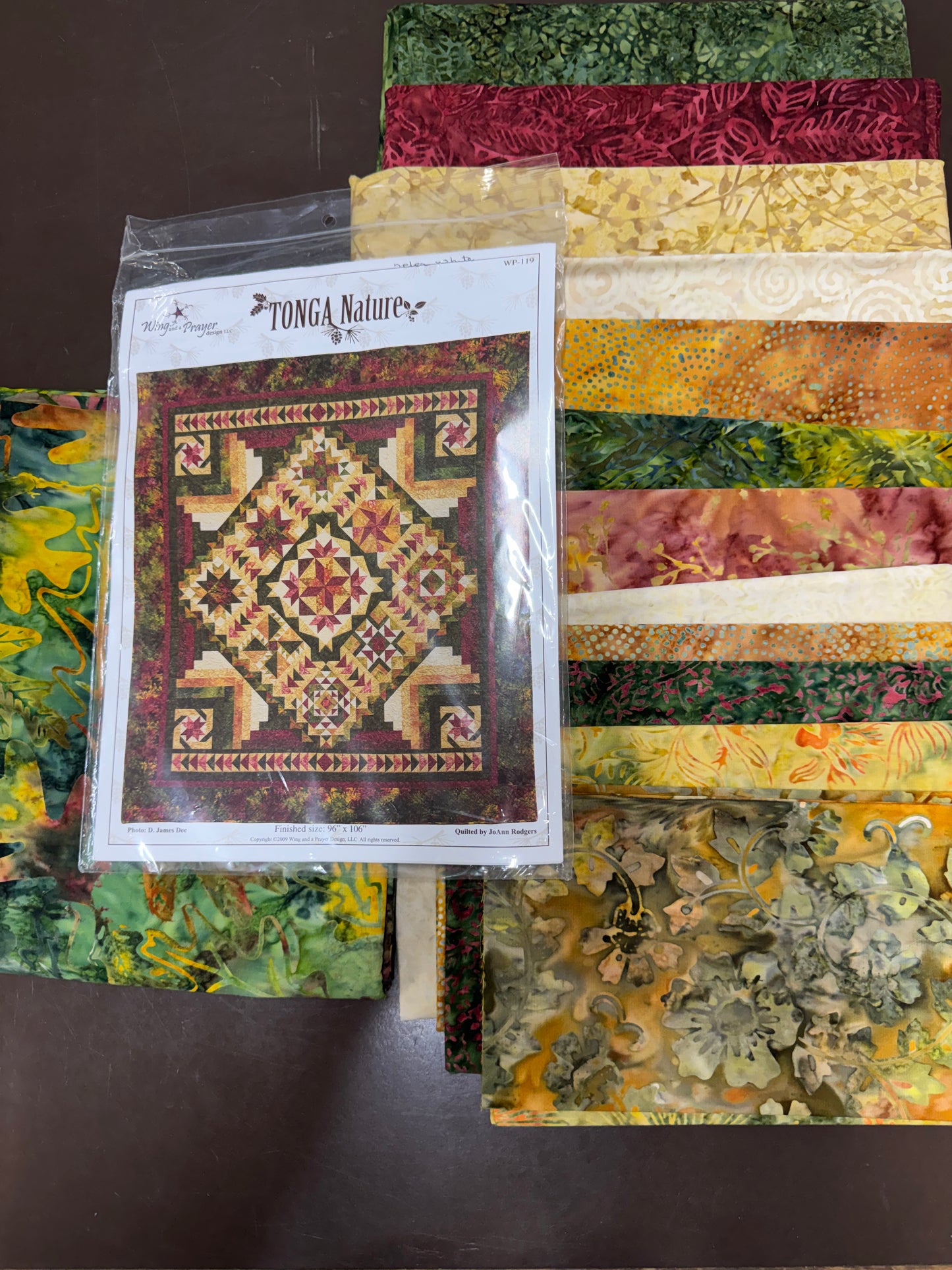 Tonga Nature Batik Kit 96” x 100”