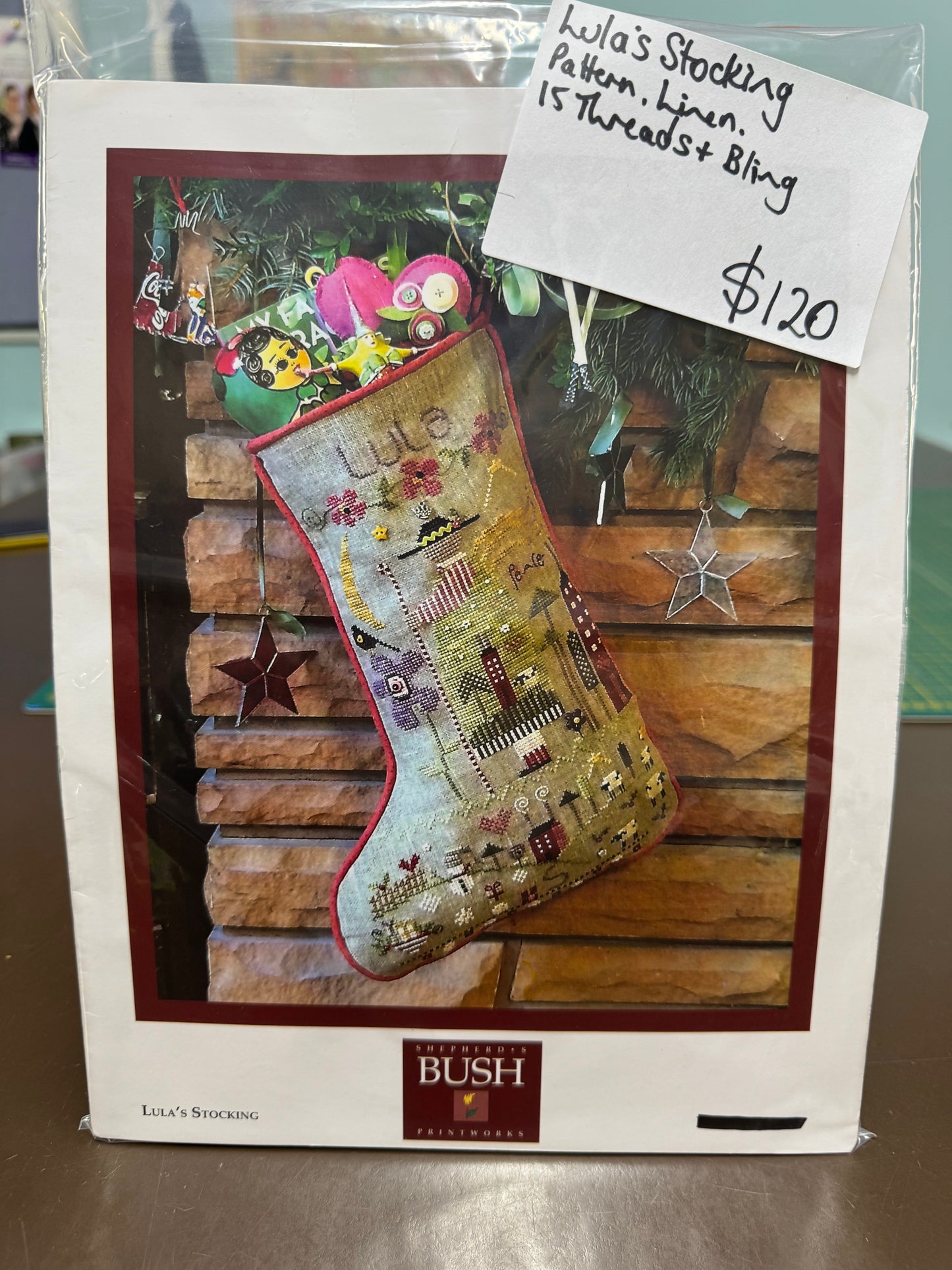 Lula Crosstitch Christmas Stocking Kit