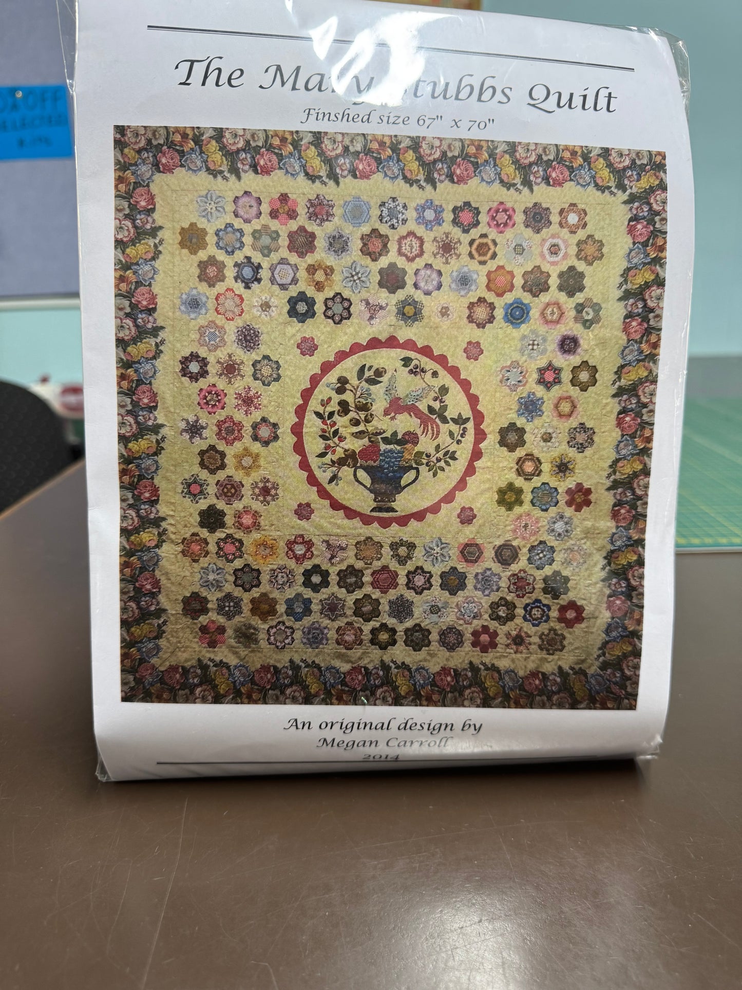 The Mary Stubbs Quilt pattern and fabric pack 67”x 70”