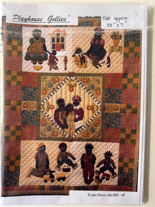 Li'l Blokes - Playhouse Gollies - Quilt Kit and Fabric Set . Pre-Loved Treasure.