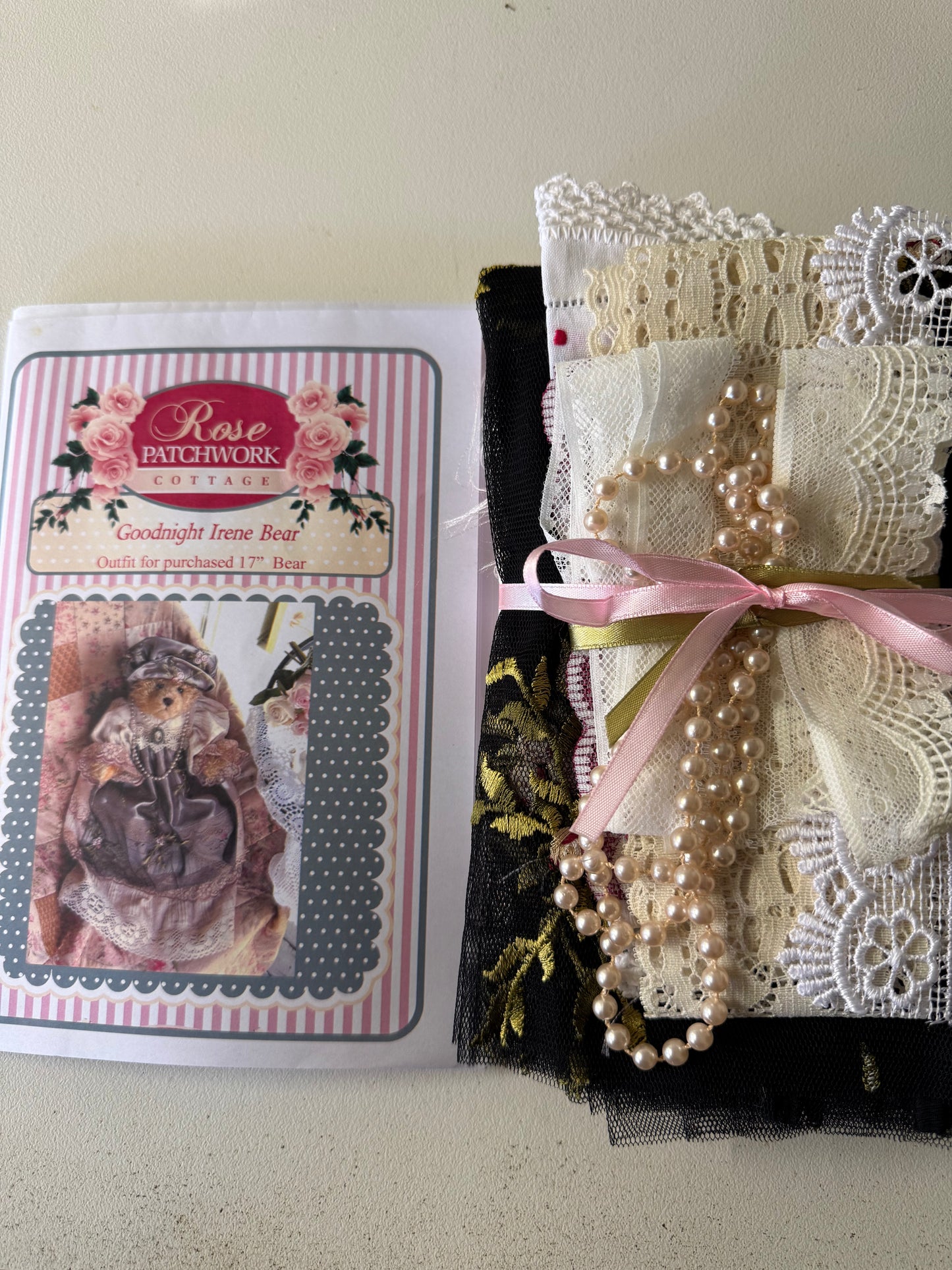 Goodnight Irene - Outfit Kit for 17" Bear