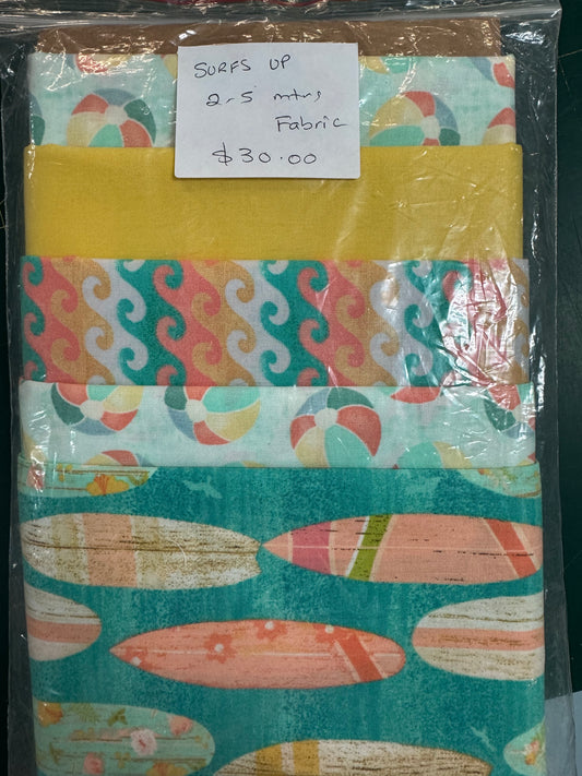 Surfs Up Fabric pack 2.5m