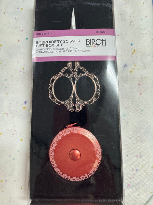 Embroidery Scissor Rose Gold Gift Box Set