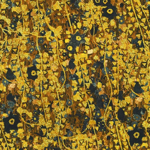 Gustav Klimt Gold and Black Coordinating Fabric