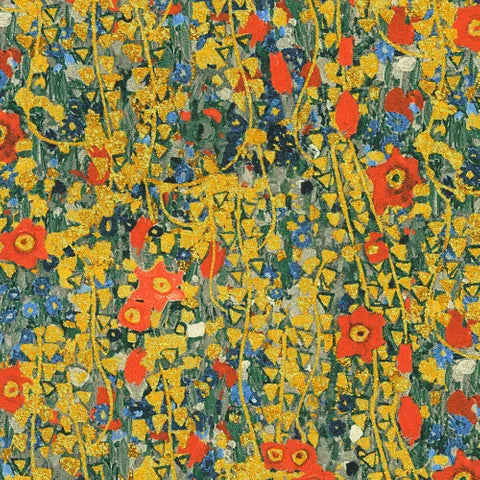 Gustav Klimt Gold and Multicoloured Coordinating Fabric