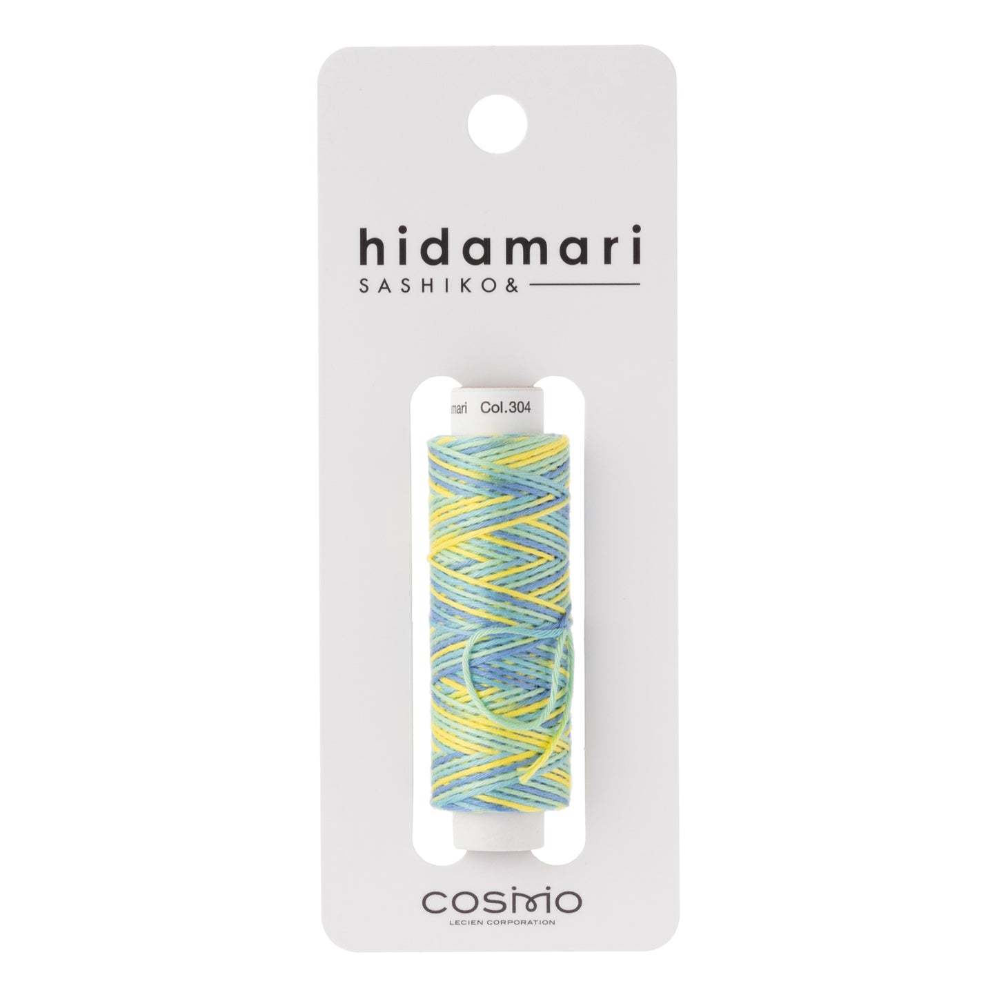 Cosmo Sashiko Thread 302.304 Variegated Blue Yellow