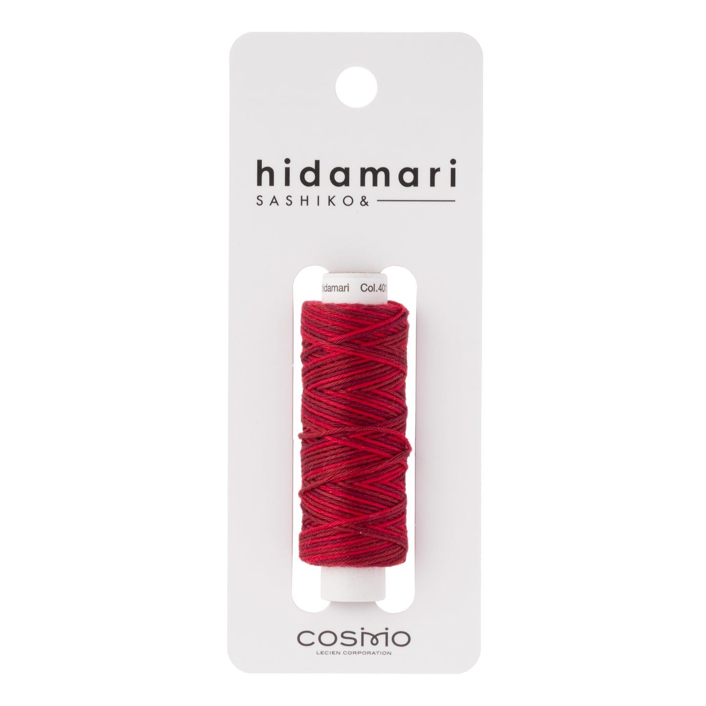 Cosmo Sashiko Thread 302.401 Variegated Deep Red