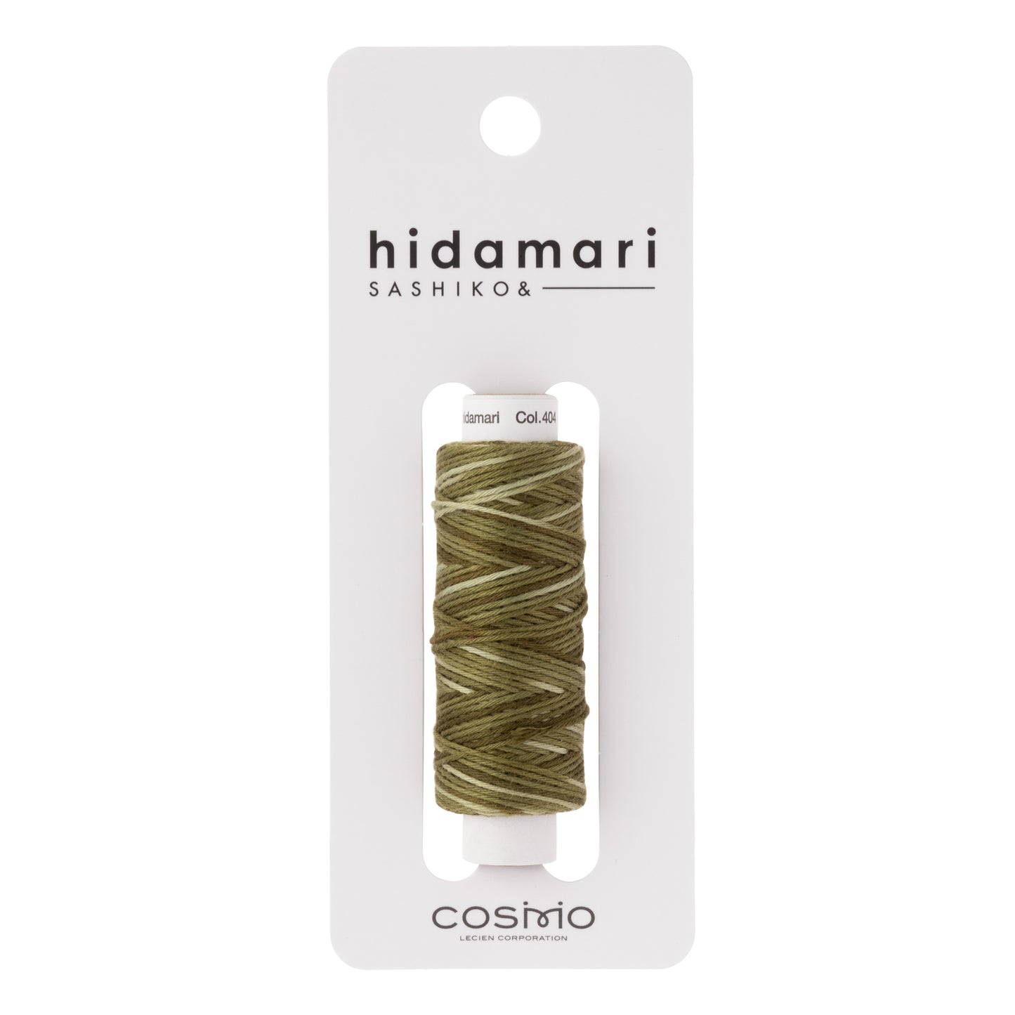 Cosmo Sashiko Thread 302.404 Variegated Greens