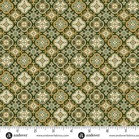 Kindred Foulard on Green M208G