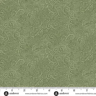 Kindred Swirls on Green M209G