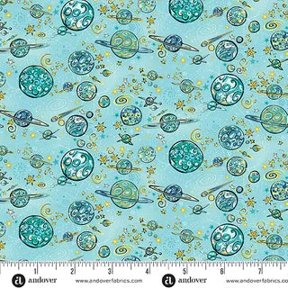 Orbit - Planets on Teal