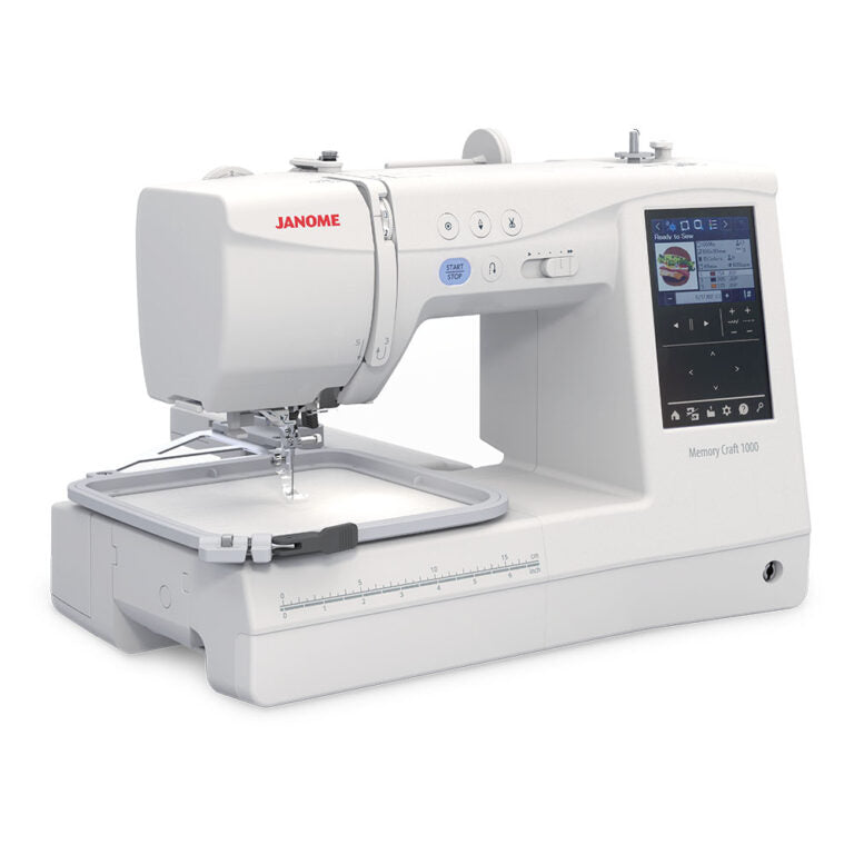 Janome MC1000 Embroidery / Combo Machine - with a GOLDEN TICKET!  In Stock - Available to test sew now.