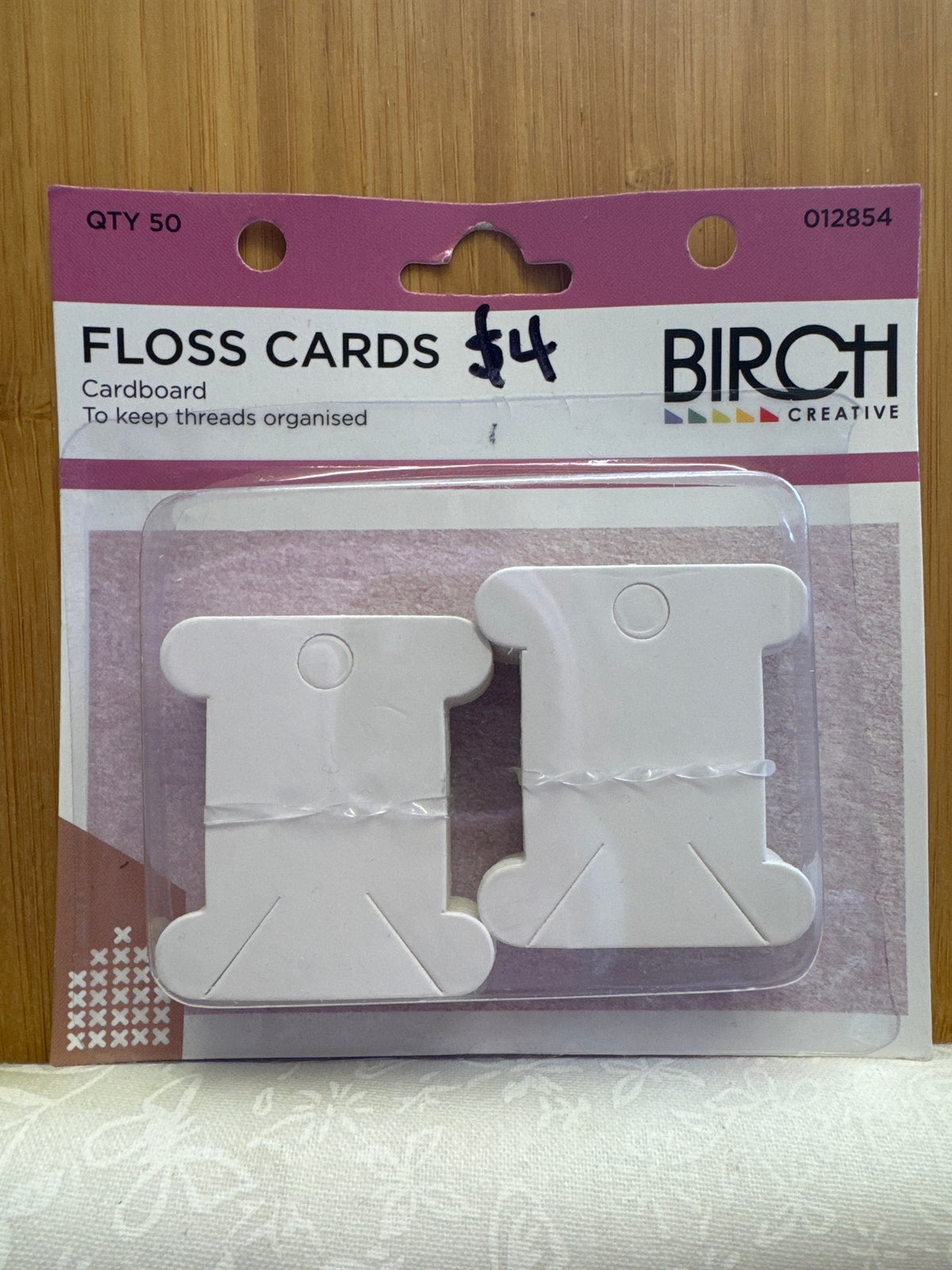 Birch Floss Cards Cardboard - 50