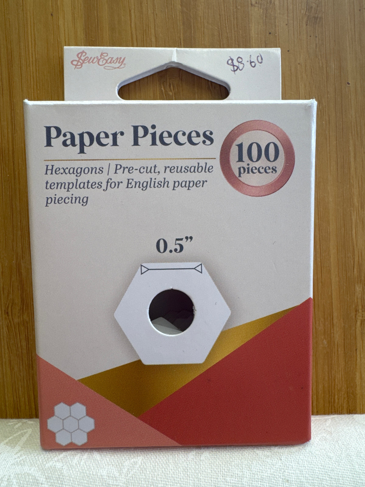 SewEasy Paper Pieces Hexagons 0.5"  100 pieces