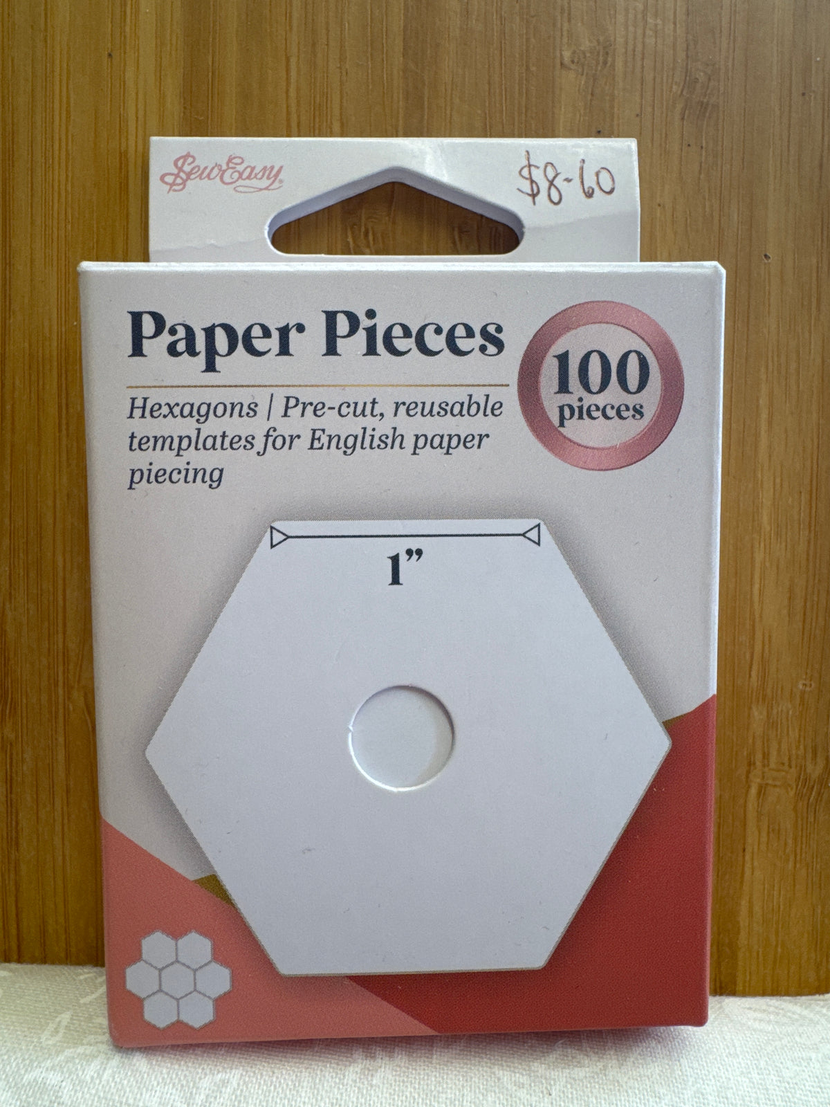 SewEasy Paper Pieces Hexagons 1"  100 pieces