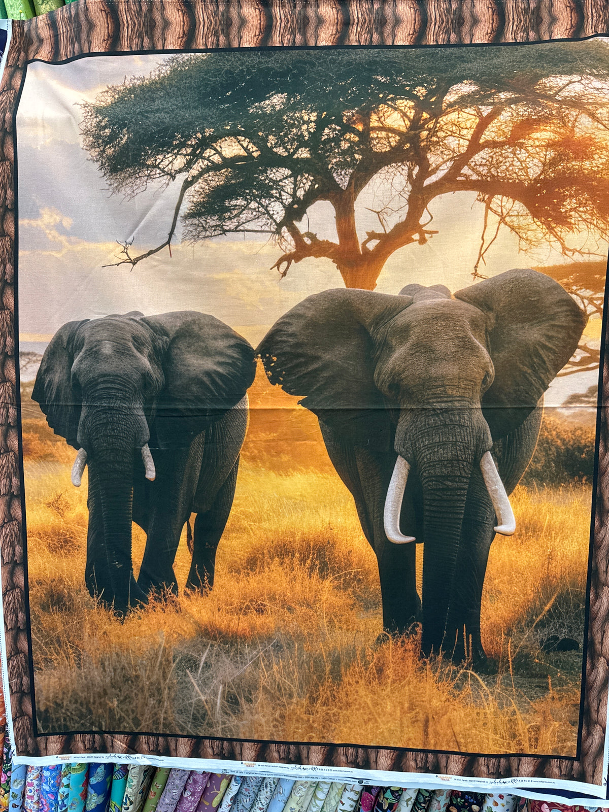 Savannah Trails Panel Elephants