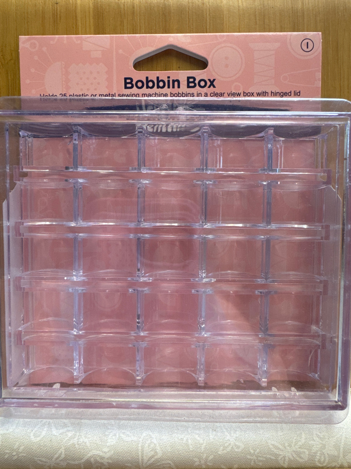 Hemline Bobbin Box - holds 25 bobbins