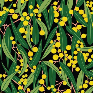 Robyn Hammond Australiana Gumleaves and Wattle Wideback 108" - DV5360