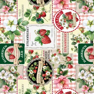 Strawberry Meadows - Jam Jar Labels DV7495
