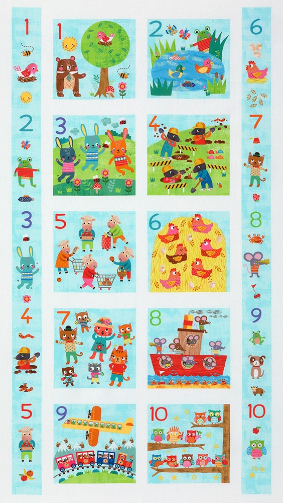 Robert Kaufman - Fun-2-3 - Number Panel