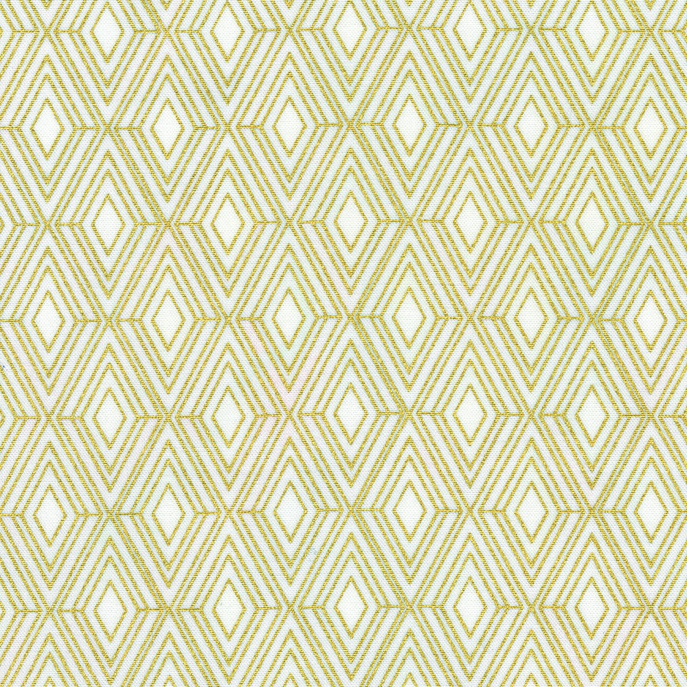 Robert Kaufman - Golden Vibes - Concentric Silver Diamonds