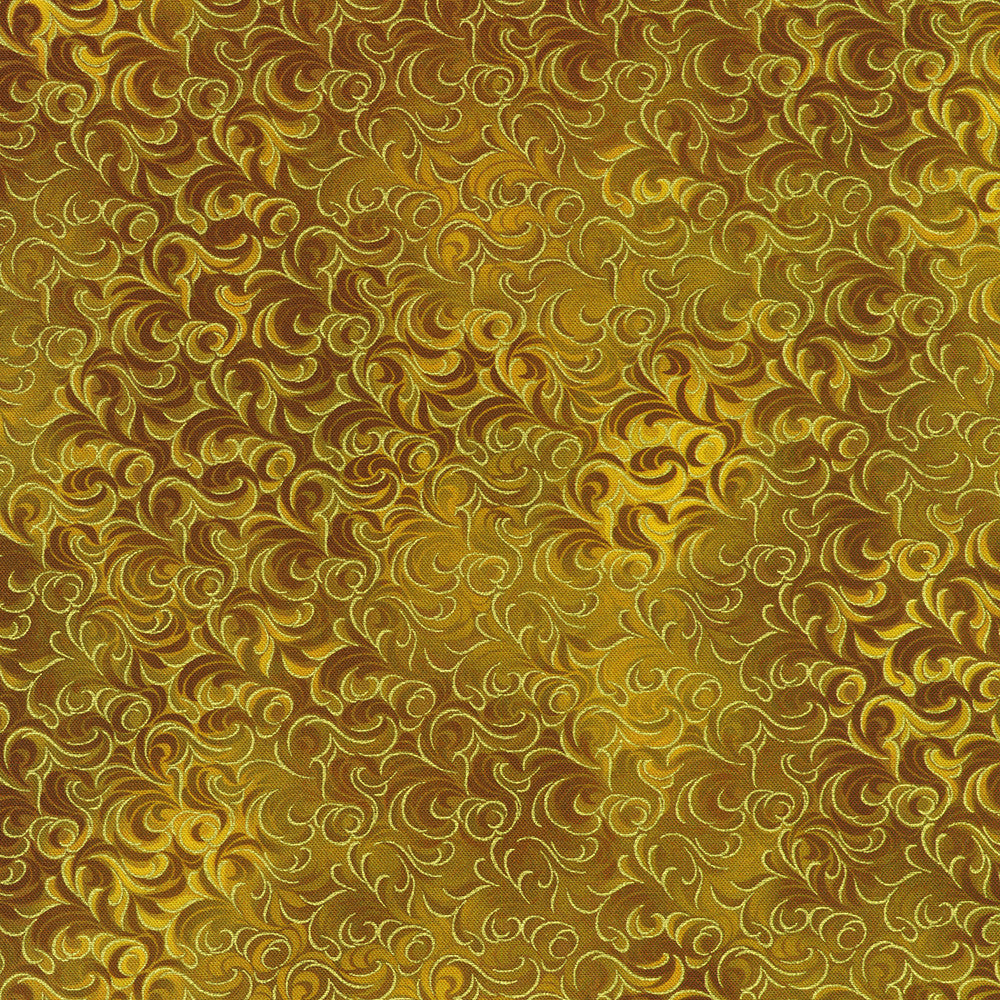 Robert Kaufman - Mixed Metallics - Gold and Gold