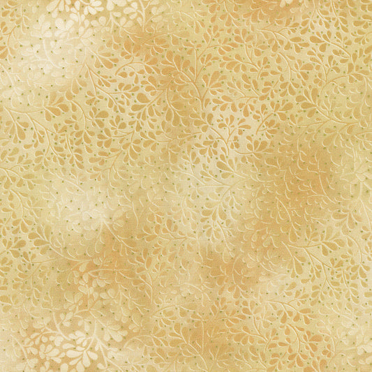 Robert Kaufman - Mixed Metallics - Cream and Gold