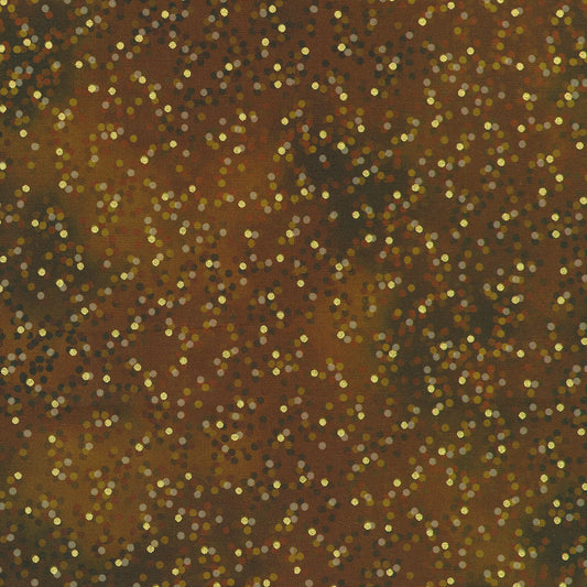 Robert Kaufman - Mixed Metallics - Brown and Gold
