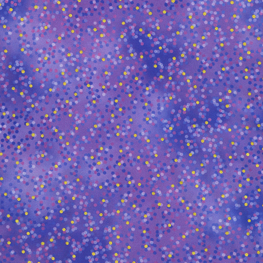 Robert Kaufman - Mixed Metallics - Purple and Gold