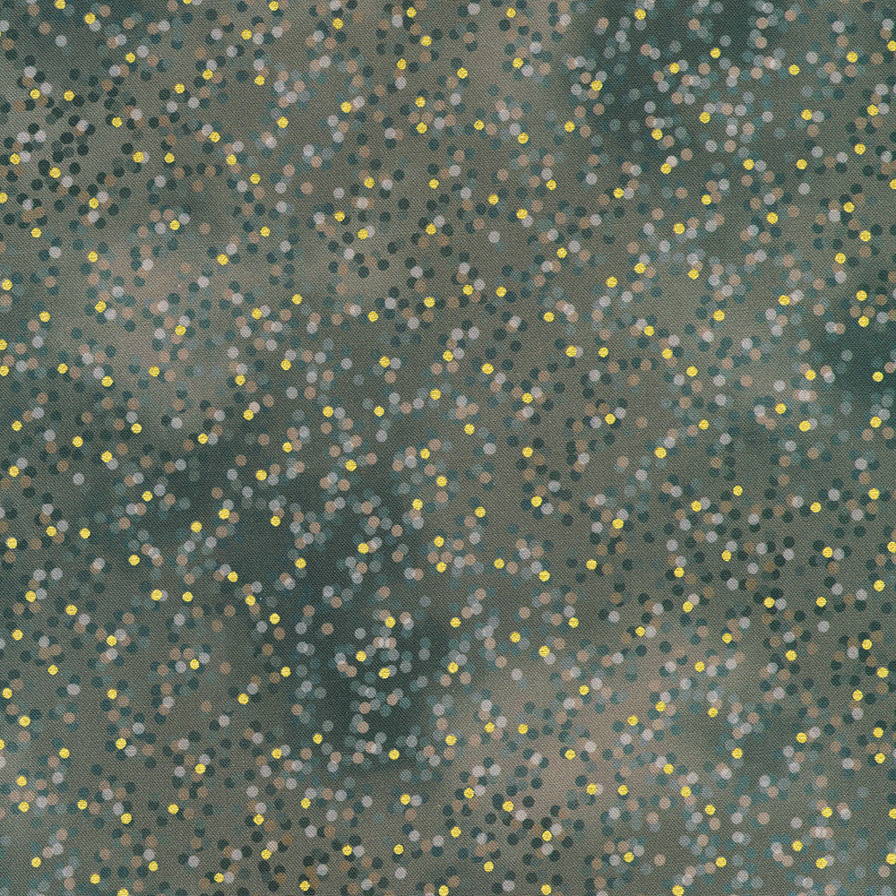 Robert Kaufman - Mixed Metallics - Grey and Gold