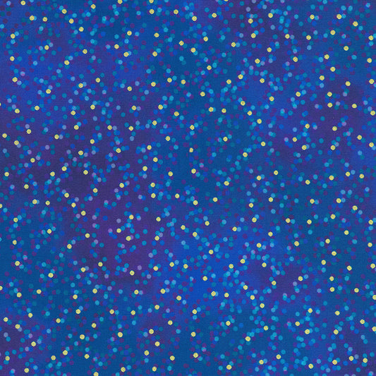 Robert Kaufman - Mixed Metallics - Blue and Gold