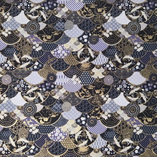 Terada Traditional Japanese Clamshells in Navy and Black
